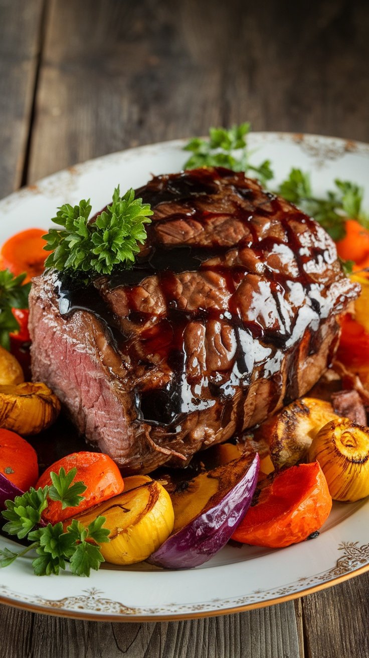 Savory Balsamic Glazed Chuck Roast Recipe