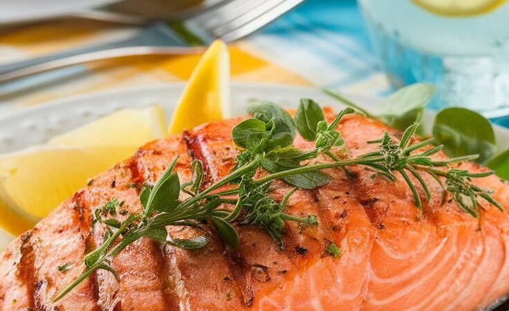 Zesty Lemon Herb Grilled Salmon Recipe