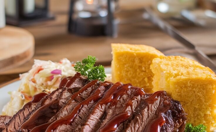 Tender Slow Cooker Beef Brisket with BBQ Sauce