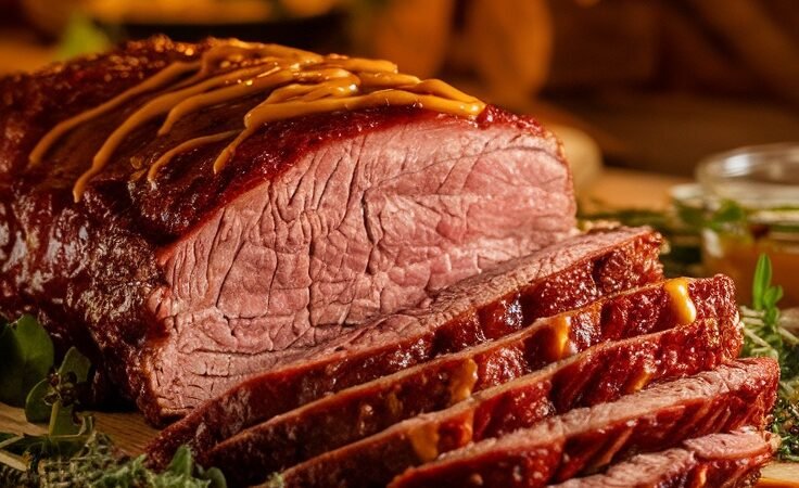 Honey Mustard Glazed Beef Brisket Recipe